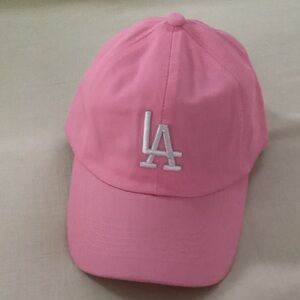 Pink Baseball Cap with LA Logo